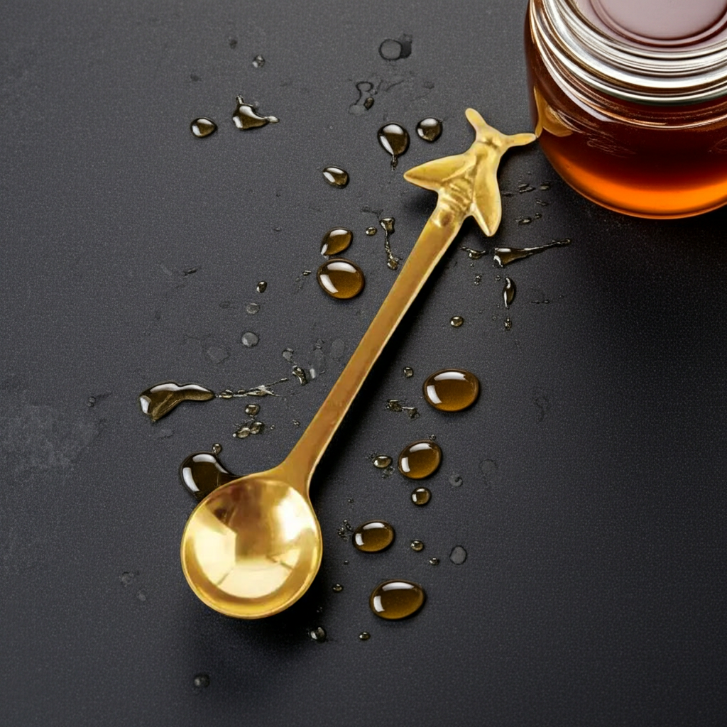 5" Brass Spoon with Bee