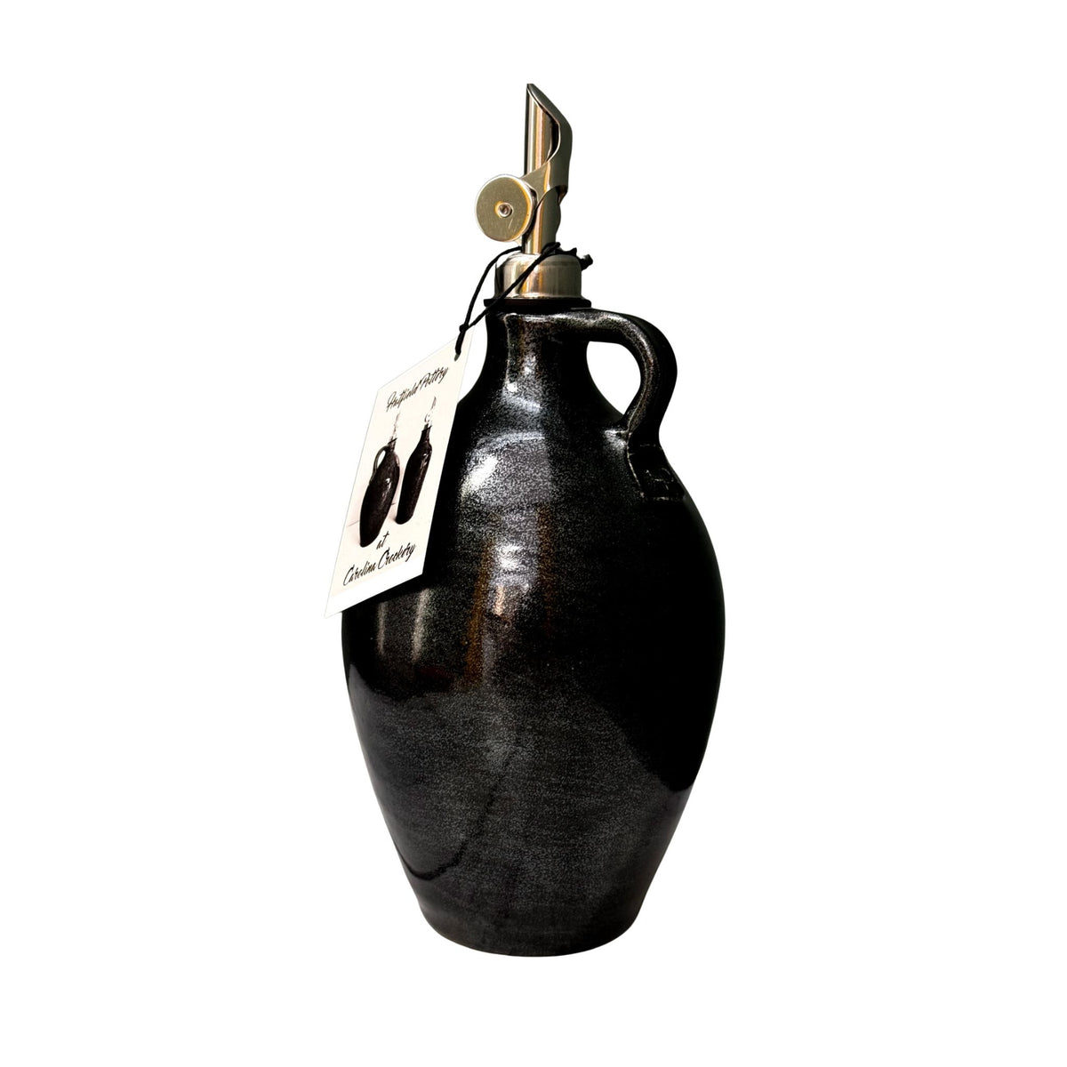 Handmade Olive Oil Growler with Self-Closing Pour Spout