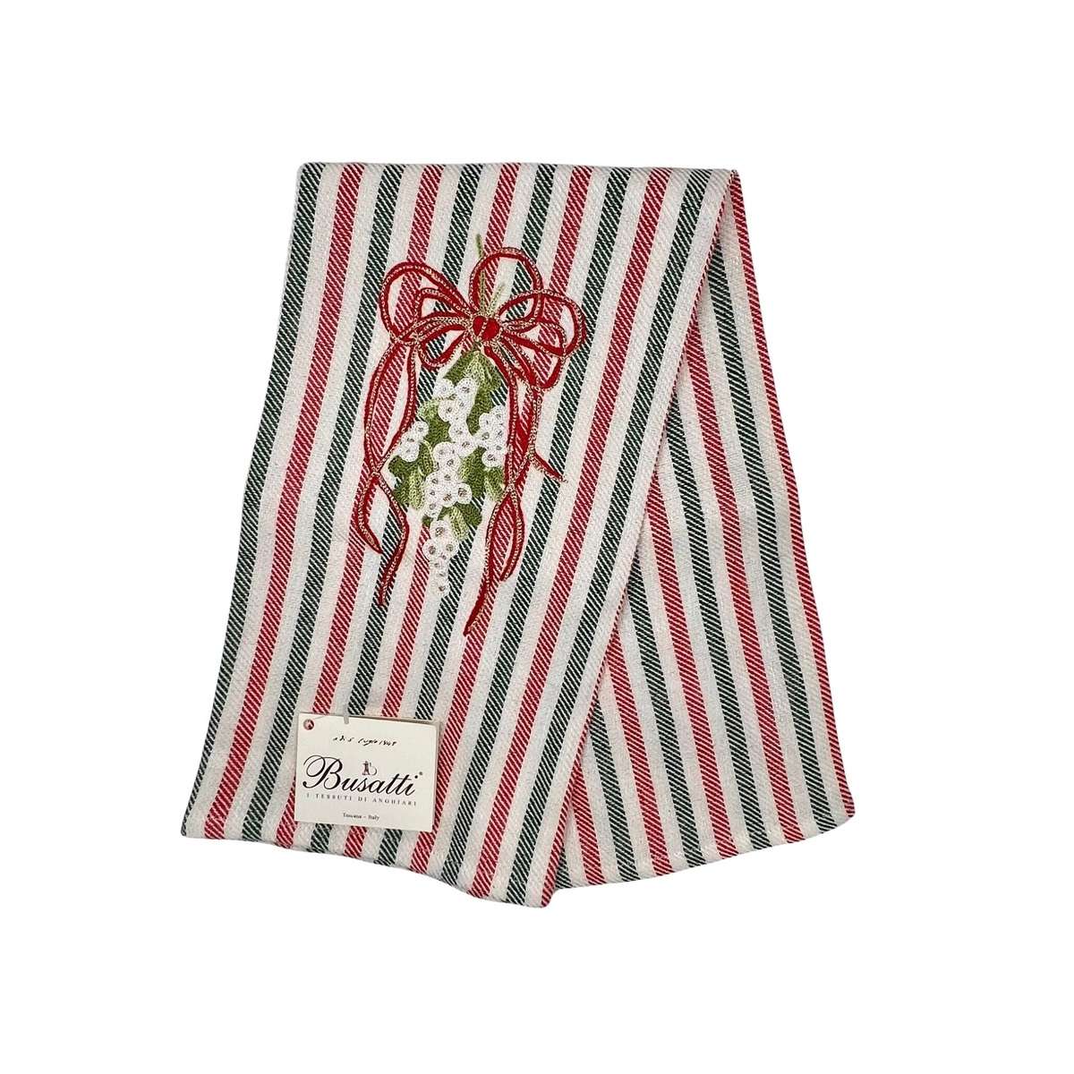 Busatti Holiday Embroidered Kitchen Towel