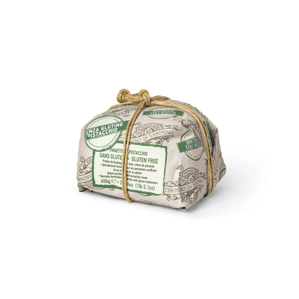 Chiostro di Saronno Hand Wrapped Gluten Free Pistachio Cream Panettone