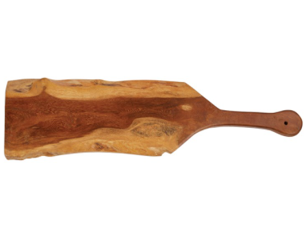 Olive Wood Cutting Board with Handle at BeldiNest