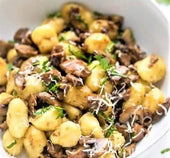 Crispy Gnocchi with Mushrooms
