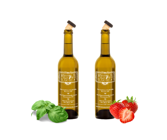 Basil Olive Oil + Strawberry Balsamic Pairing