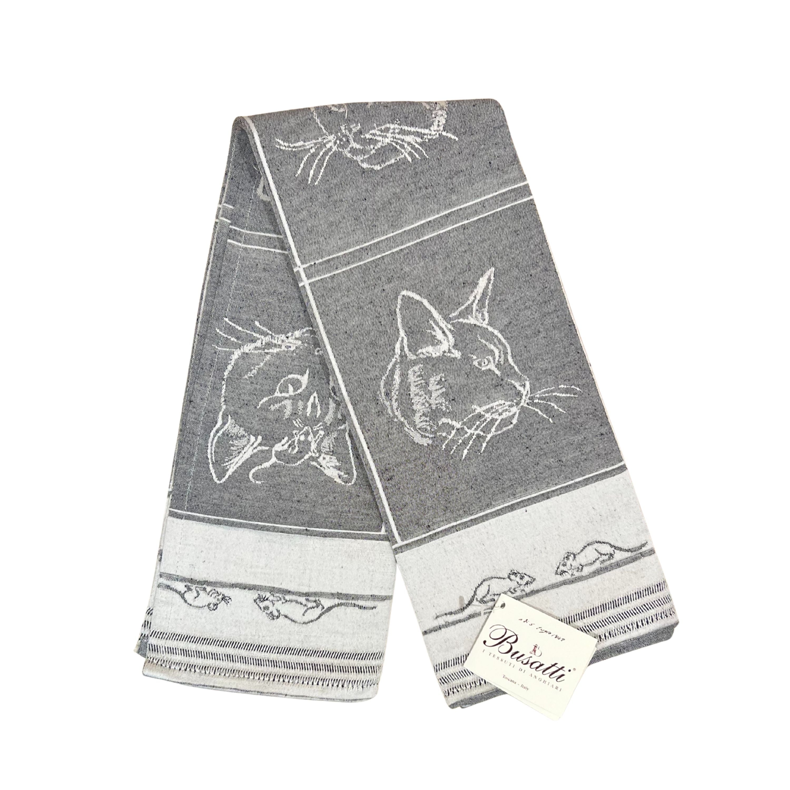 Busatti Cat Portrait Kitchen Towel – Midtown Olive Oil