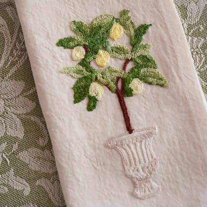 Busatti Italian Garden Embroidered Napkin-Set/2