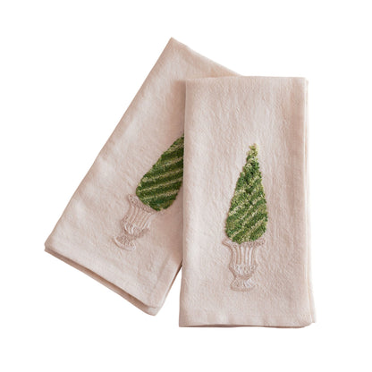 Busatti Italian Garden Embroidered Napkin-Set/2