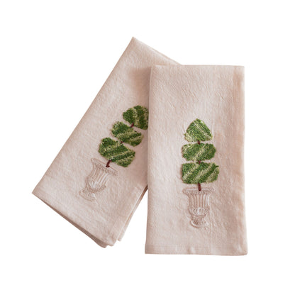 Busatti Italian Garden Embroidered Napkin-Set/2