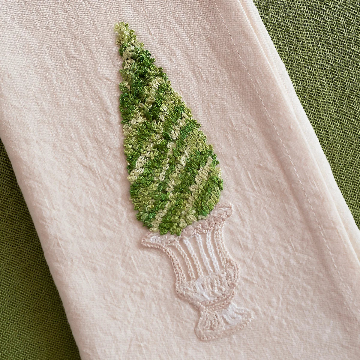 Busatti Italian Garden Embroidered Napkin-Set/2