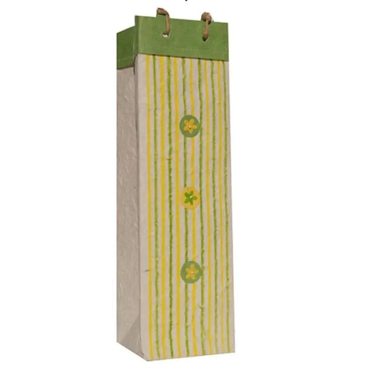 Handmade Paper Single 750ml Bottle Bag