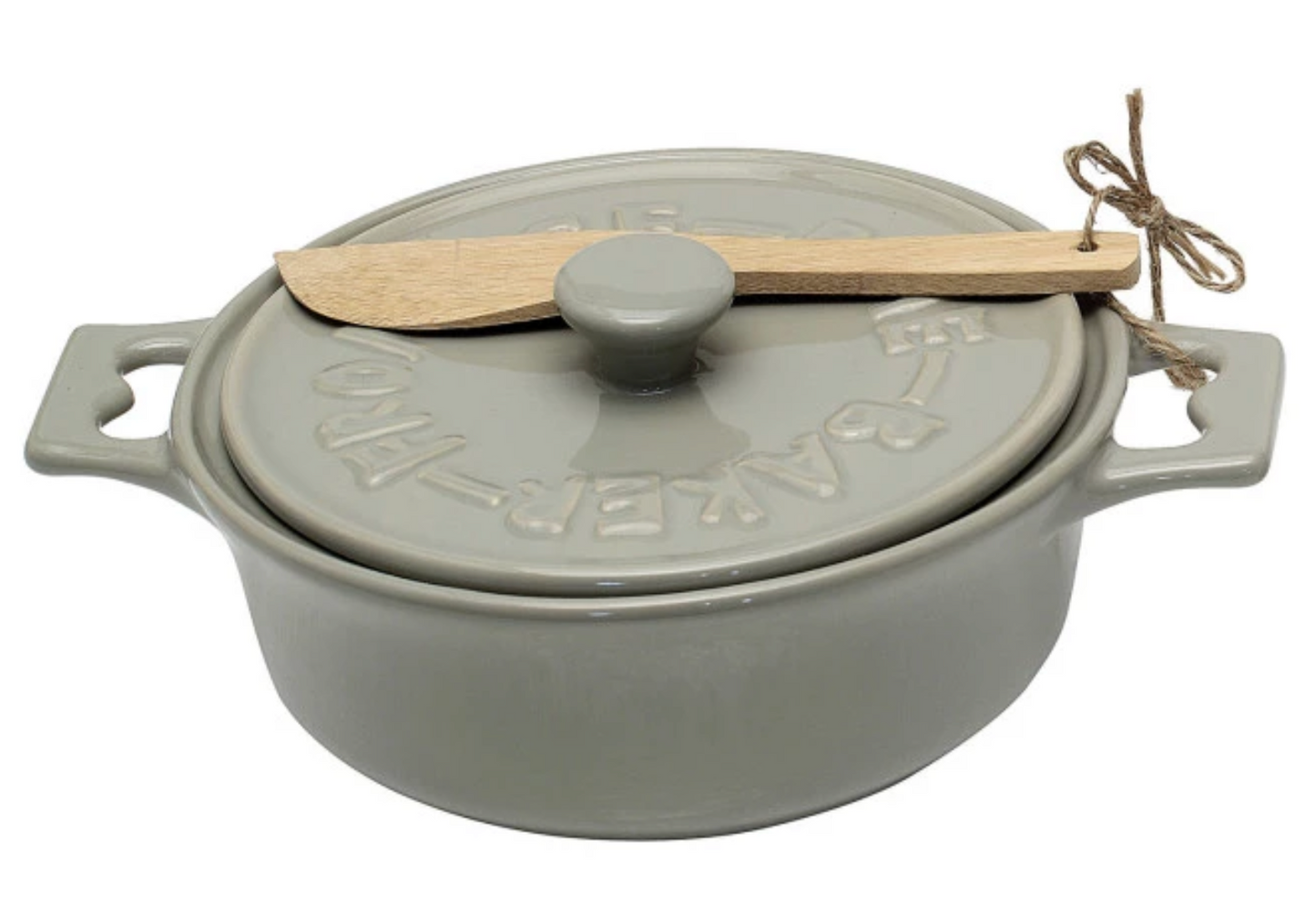 Brie Baker with Lid and Spreader