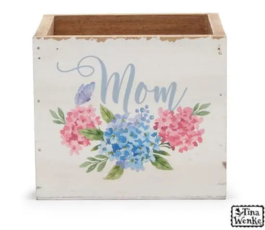 Mom Hydrangea Butterfly Planter Box