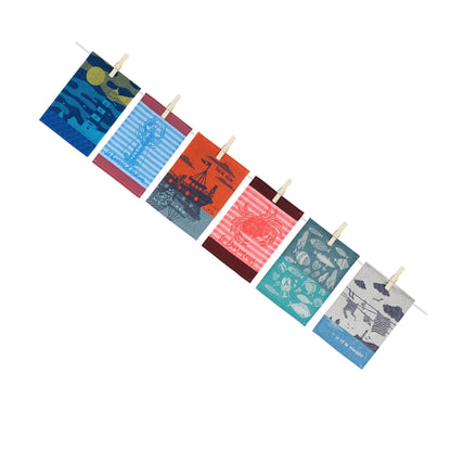 Moutet Tissage Set of 6 Designer Cocktail Napkins