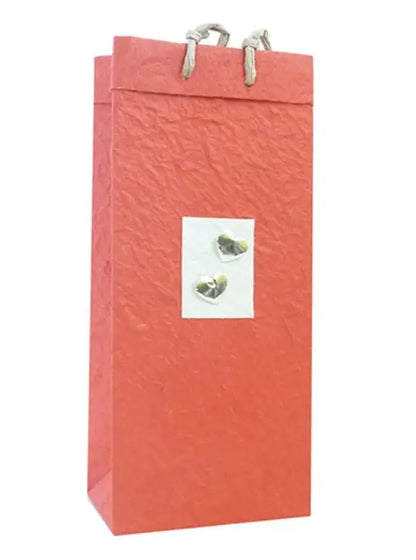 Handmade Paper Double Bottle Bag