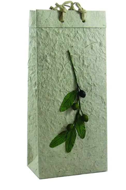 Handmade Paper Double Bottle Bag