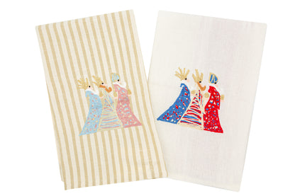 Busatti Holiday Embroidered Kitchen Towel