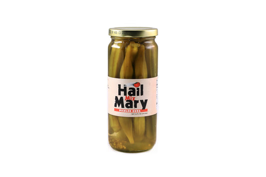 Hail Mary Pickled Okra