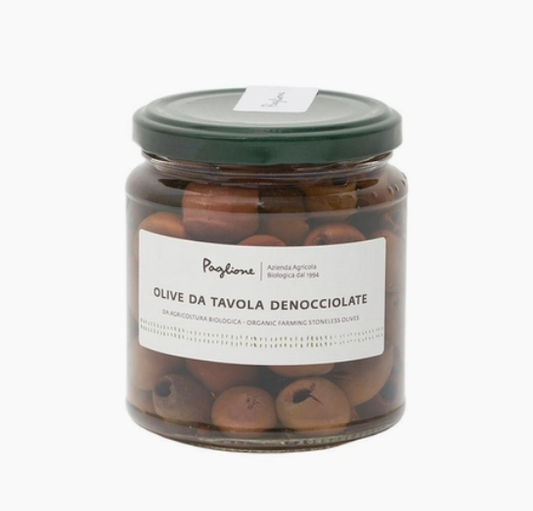 Organic Pitted Nasuta Olives by Agricola Paglione