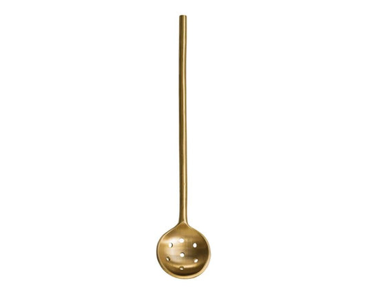 8" Brass Olive Spoon