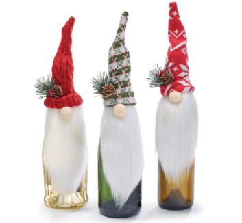 Gnome Bottle Topper with Long Beard