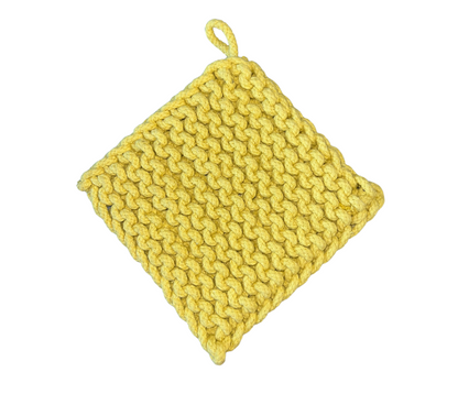 Square Cotton Crocheted Pot Holder
