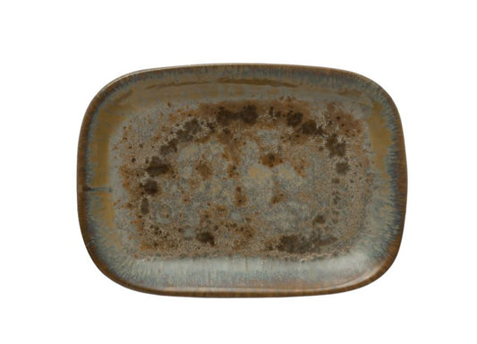 Reactive Glaze Stoneware Plate
