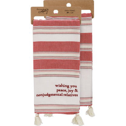 Embroidered Holiday Towel